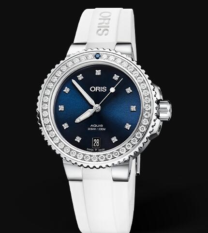 Review Oris Aquis Date Diamonds 36.5mm Replica Watch 01 733 7731 4995-07 4 18 63FC - Click Image to Close
